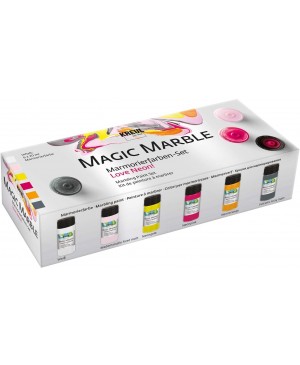 Marmuravimo dažai Kreul Magic Marble Love Neon!, 6x20ml