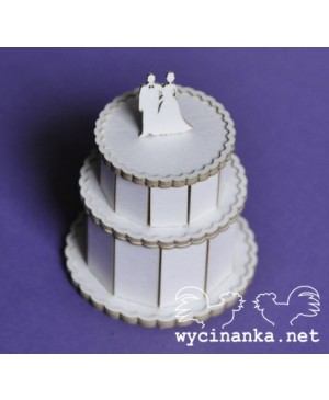 Kartono formelė Tortas vestuvinis 3D
