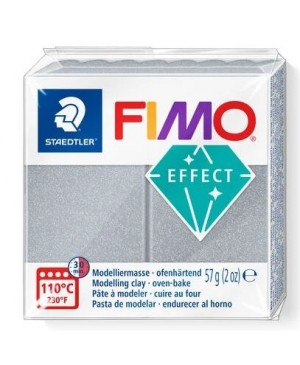 Modelinas Fimo Effect Metallic, 57g, 81 sidabro sp.  