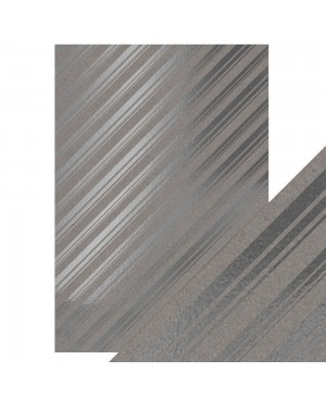 Popierius Tonic Studios - Kraft Silver Strokes, A4, 280 g/m², su metalizuotu raštu, 1 vnt.