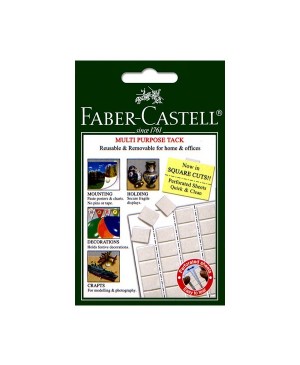 Klijuojanti guma - motavimo kvadratėliai Faber Castell Tack-it 50g