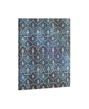 Užrašų knygutė Paperblanks Blue Velvet 18x23cm 176 lapai linijomis
