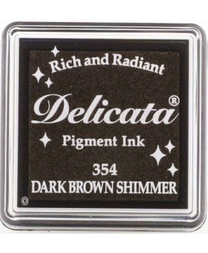 Rašalo pagalvėlė Delicata Mini 354 Dark Brown Shimmer 