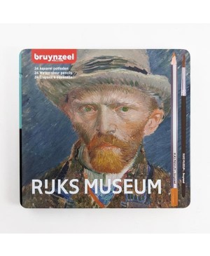 Akvareliniai pieštukai Bruynzeel Rijks Museum Van Gogh Self Portrait, 24 spalvų metalinėje dėžutėje