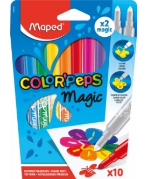 Flomasteriai Maped Color Peps Magic 10 spalvų