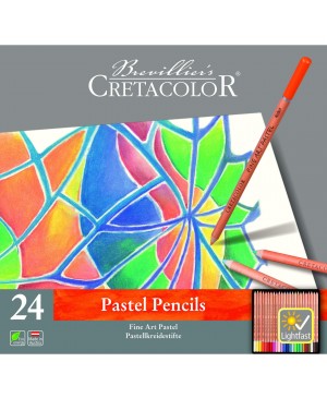 Pastelinių pieštukų rinkinys Cretacolor Fine Art Pastel, 24 spalvų