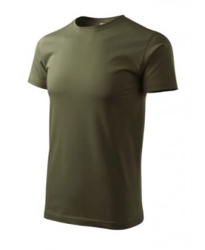 Vyriški marškinėliai Malfini Basic 129, 160g/m², tamsi chaki, XXXL