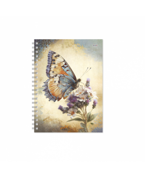 Darbo kalendorius Kancleris Spirex Day Butterfly 14x19cm, 2024 metams