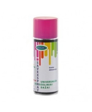 Universalūs aerozoliniai dažai Savexspray rožinės sp. blizgūs 400 ml RAL4003