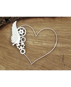 Kartono formelė Scrapiniec - Steampunk Flying Hearts - One Wings frame