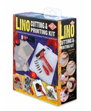 Linoleumo raižymo rinkinys Essdee Lino Cutting & Printing Kit - Metallic Gold Edition