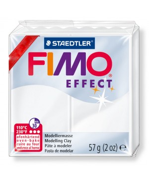 Modelinas Fimo Effect, 57g, 014 baltas išskaidrėjantis	