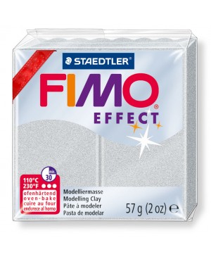 Modelinas Fimo Effect, 56g, 81 sidabro metalizuotas/perlamutrinis	