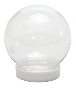 Sniego burbulas - Pasidaryk pats, 8cm skaidraus plastiko, 1vnt