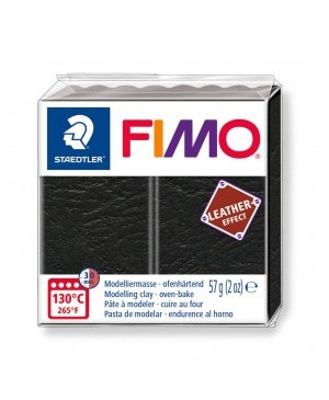 Modelinas Fimo Leather Effect, 57g, 909 black