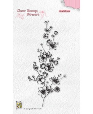 Silikono antspaudas Nellie Snellen - FLO027 Blooming Branch Blossom