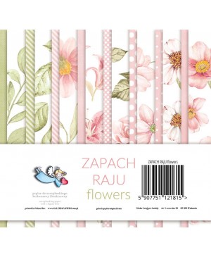 Skrebinimo popierius Galeria Papieru - Scent of Paradise - Flowers, 200 g/m², 15x15cm, 24 lapai
