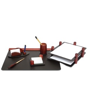 Darbo stalo priemonių rinkinys Forpus, medinis,raudonmedžio sp.6 dalys