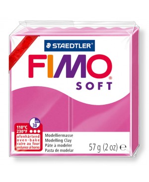 Modelinas Fimo Soft, 56g, 22 aviečių rožinė	