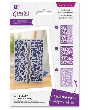 Kirtimo formelė Crafter's Companion - Gemini - Decorative Gatefold Classic Lace Create-a-Card