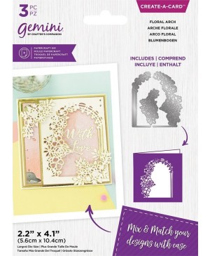 Kirtimo formelė Crafter's Companion - Gemini - Floral Aperture Floral Arch Create-a-Card