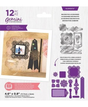 Kirtimo formelė Crafter's Companion - Gemini - Mini Memories Decorative Accessories Elements