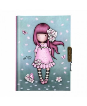 Užrašų knygutė - dienoraštis Gorjuss Cherry Blossom su spynele, 13x18x2cm
