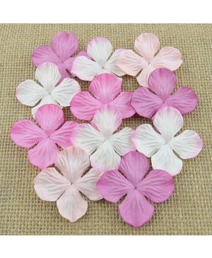 Popierinės gėlytės Promlee Flowers - Mixed Pink Hydrangea blooms SAA-385-35, 35mm, 20vnt.