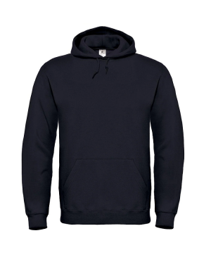 Sportinis džemperis su gobtuvu B&C ID.003, 280g/m², juoda sp., L