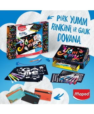 Flomasterių rinkinys Maped Creativ Blow Pen  Yumm + DOVANA (penalas)