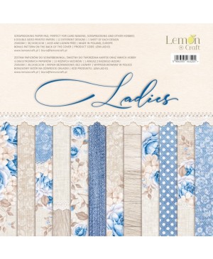 Skrebinimo popieriaus rinkinys LemonCraft - Ladies, 30.5x30.5cm, 6 lapai, 250 g/m²
