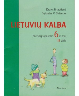 Lietuvių kalba. VI kl. pratybų sąs. 2 dalis