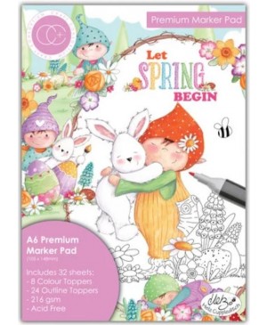 Spalvinimo knygelė Craft Consortium Let Spring Begin, 32 lapai, A6 