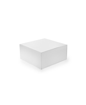 Kartoninė greito surinkimo dėžutė su magnetiniu užsegimu 150x150x50mm baltos spalvos