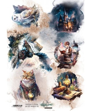 Ryžinis popierius A4, Alchemy of Art - Legends of the Magic School 02