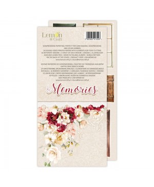 Skrebinimo popieriaus rinkinys LemonCraft - Memories, 15.24x30.5cm, 24 lapai,  250 g/m²