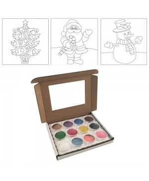 Spalvoto smėlio rinkinys Arenart, 12 spalvų dėžutėje + 3 paveiksliukai 20x20cm, Kalėdos