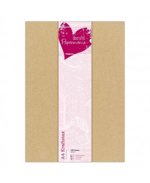 Kraft popieriaus rinkinys Papermania - A4, 100 lapų, 280 g/m²