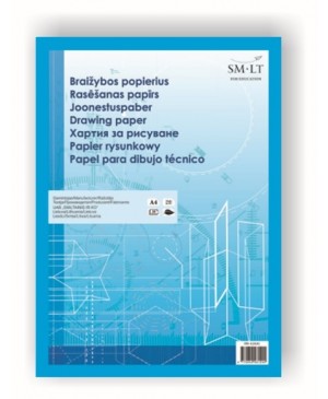 Braižybos popierius SM*LT A4, 120 g/m², 10 lapų