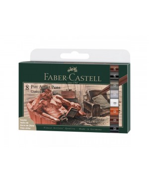Eskizavimo rašikliai Faber-Castell PITT Artist Pen Classic, 8sp..