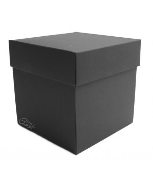 Išsiskleidžianti dėžutė ID135 juoda, 10x10x10cm, 1vnt.