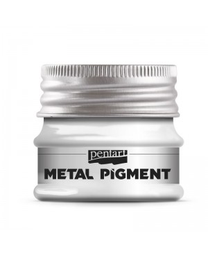 Pigmentinė pudra Pentart Metal Pigment, 8g, sparkling silver (40088)