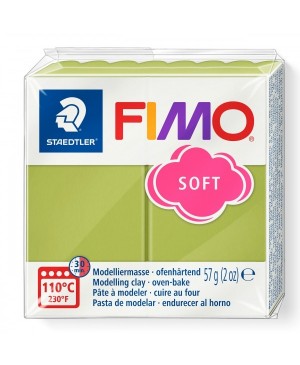 Modelinas Fimo Soft, 56g, T50 pistacijos
