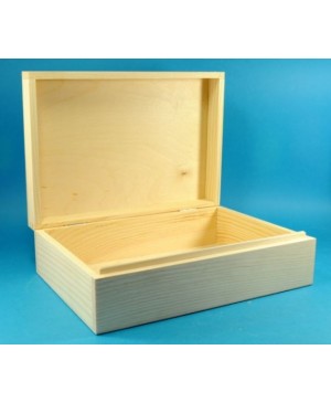 Dėžė medinė su dangčiu, 30x20.5x9.2cm