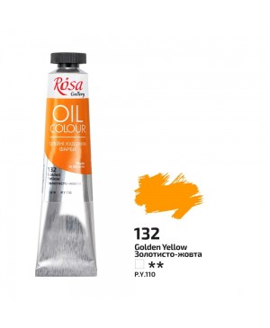 Aliejiniai dažai Rosa Gallery, Golden Yellow 132, 45ml   