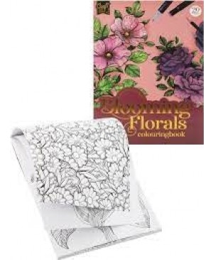 Spalvinimo knygelė Craft Sensations Blooming Florals, A4, 20 lapų, 250g/m²