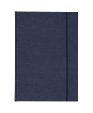 Eskizavimo knyga kietu viršeliu su guma, A5, 150g/m², 80 baltų lapų, mėlyna