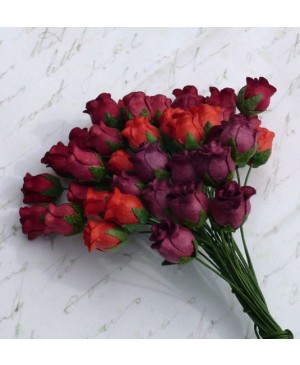 Popierinės gėlytės Promlee Flowers - Mixed Red Hip Rosebuds SAA-085, 8-13mm, 10vnt