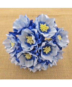 Popierinės gėlytės Promlee Flowers - Blue Lotus SAA-107, 35mm, 5vnt.