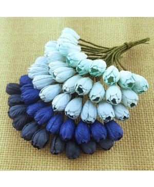 Popierinės gėlytės Promlee Flowers - Mixed Blue Tulip SAA-130, 10mm, 10vnt.